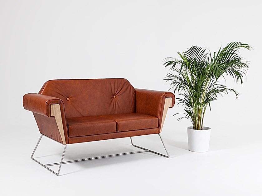 Liqui Contracts 2-х местный кожаный диван Hove club sun-id-1384736 - Вид №4