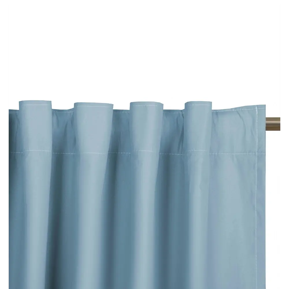 Штора на ленте со скрытыми петлями блэкаут KREAFORTA Luce 210x280 см серо-синий STLM-2001419 - Вид №2