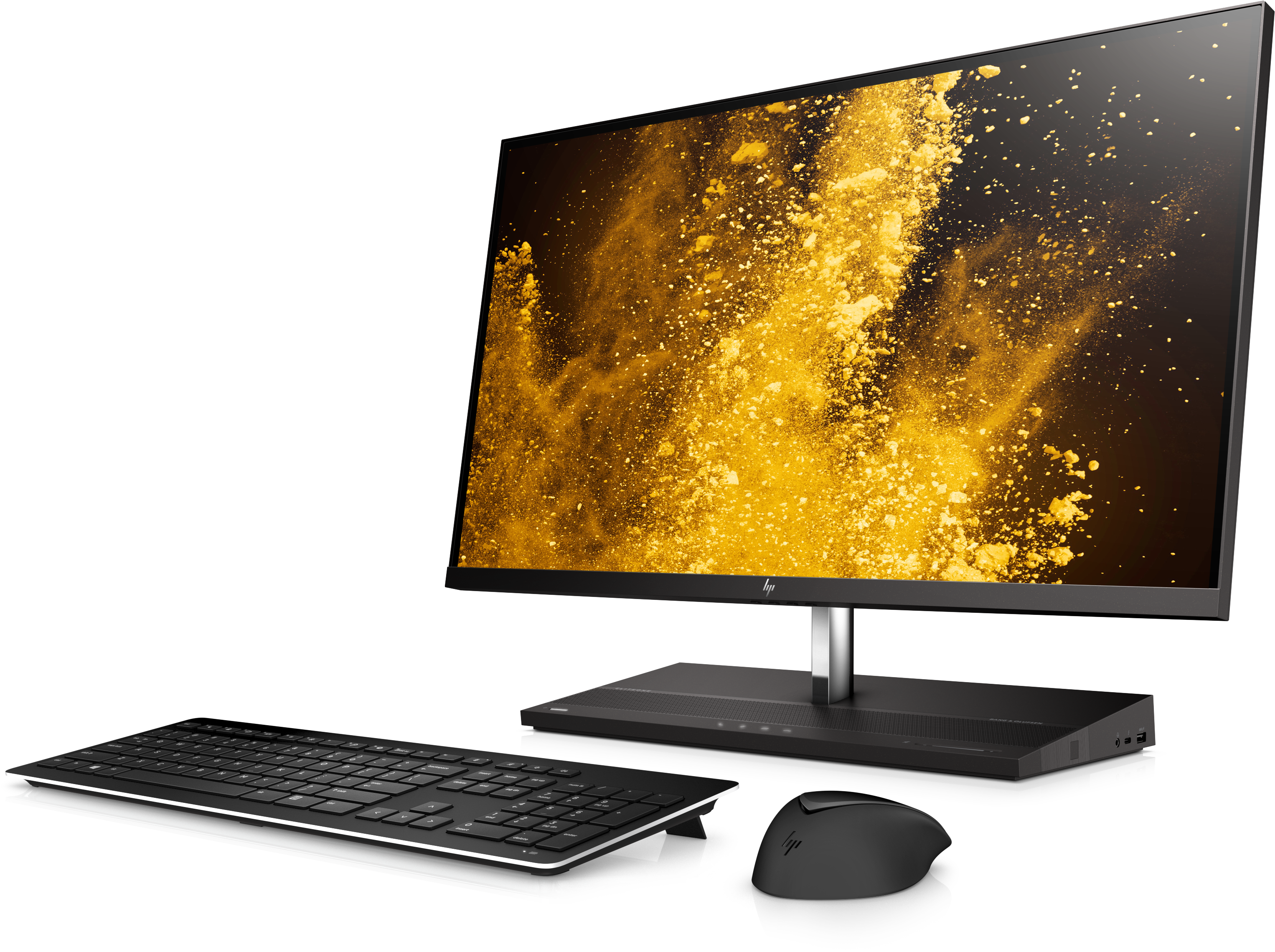 4PD89EA#ACB eliteone 1000 g2 aio nt 27" 27"(3840x2160 ips (матовый))/intel core i7 8700(3.2ghz)/16384mb/1000pcissdgb/bt/wifi/war 3y/w10pro + wireless slim kbd & mouse HP Santreyd  - Вид №3