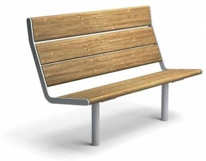 VESTRE Деревянная скамейка со спинкой April