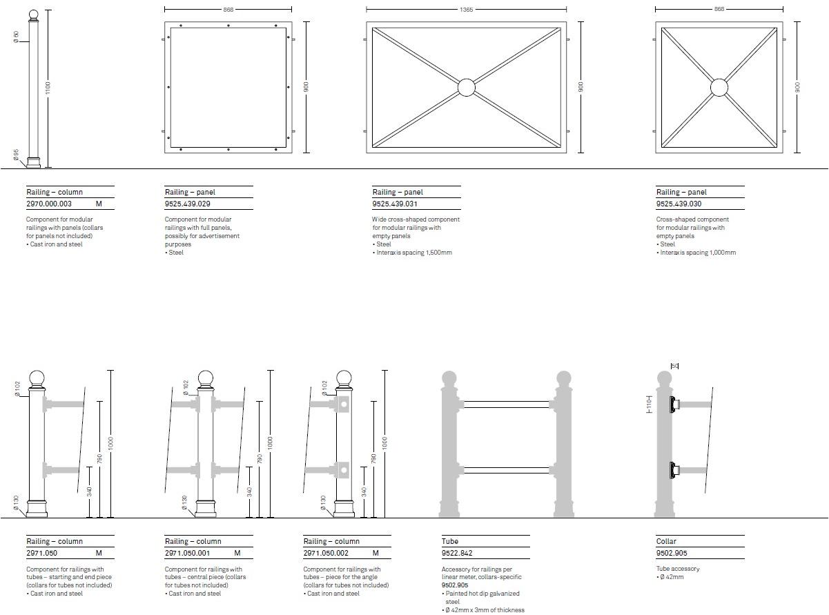 Neri Стальной барьер Melia 2970, 2971  - Вид №5