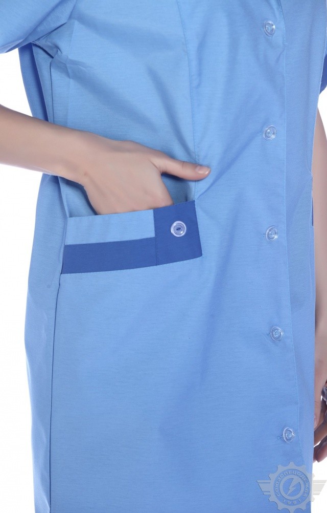 61745 Халат "Радуга" короткий рукав  Одежда для обслуживающего персонала  размер 46 Спецодежда  - Вид №5