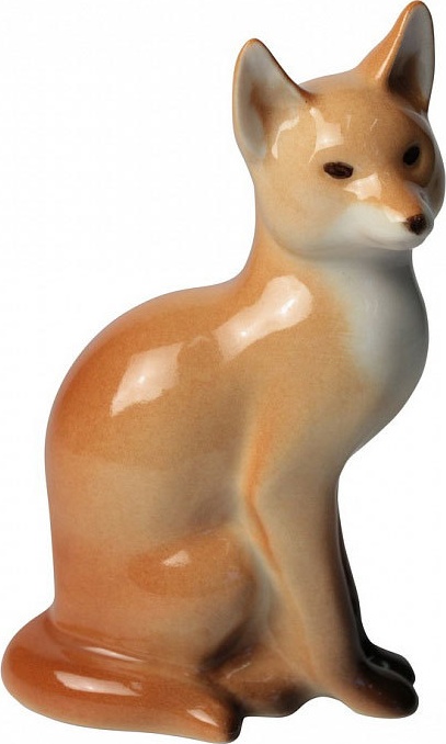 80356 Императорский фарфоровый завод Скульптура "Лиса" Фарфор твердый 