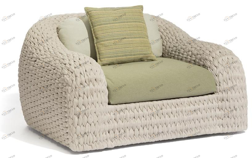 MANUTTI Веревочное садовое кресло с подлокотниками Kobo Fs-1s46