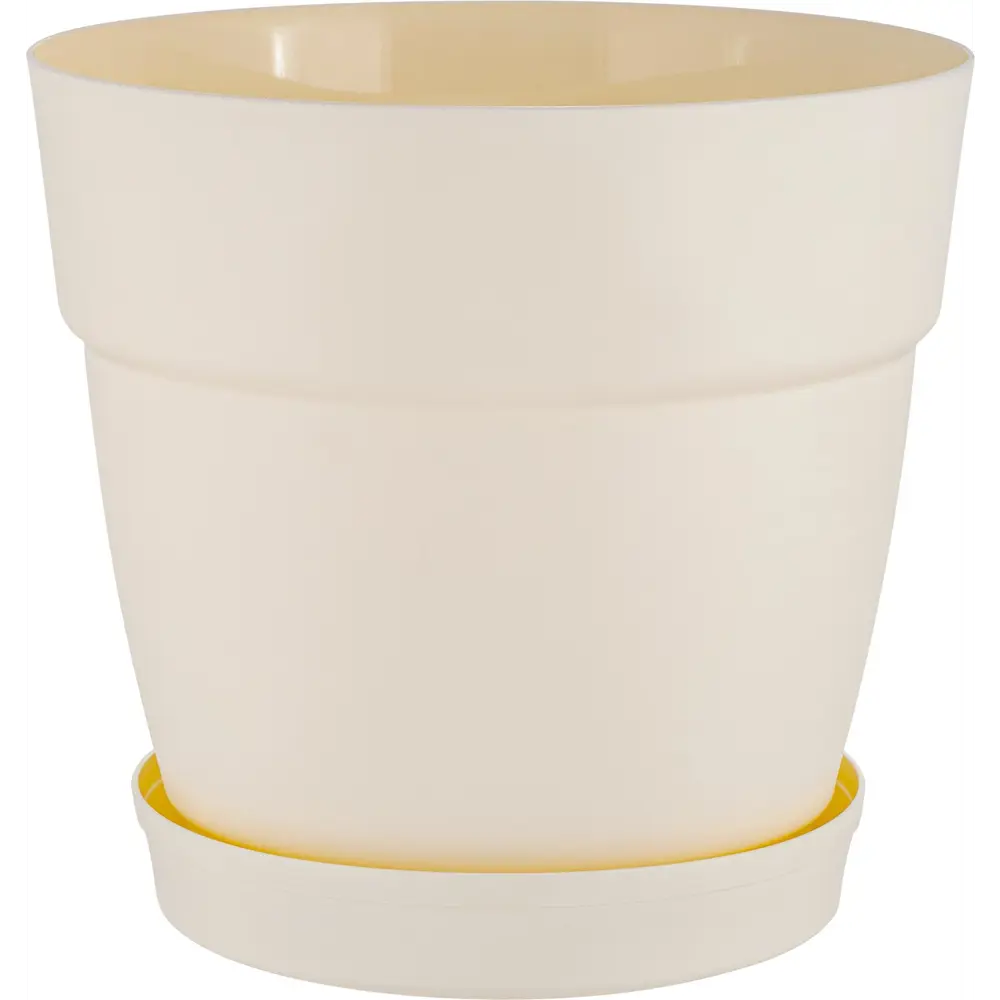 Горшок цветочный Ingreen Villa de Fiori ø13 см v1.1 л пластик белый STLM-2150689