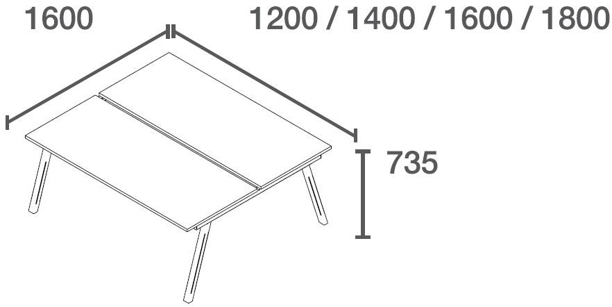 Mikomax Smart Office Прямоугольный стол для совещаний с системой управления кабелями Flexido sun-id-1494014 - Вид №3