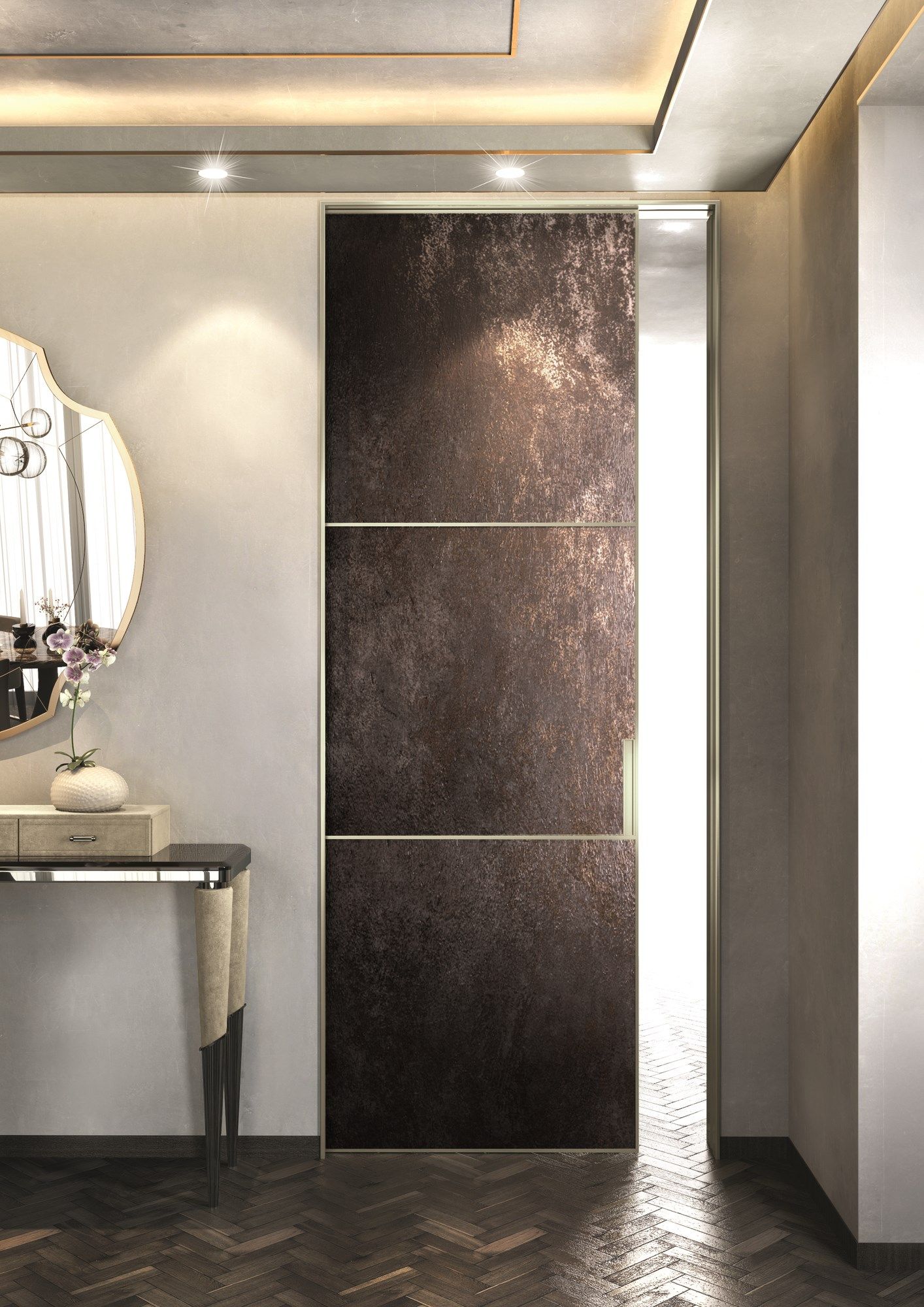 Глазурованная дверь из керамогранита Longhi Aluminiun Chic-Doors ARCH-00105715 - Вид №3