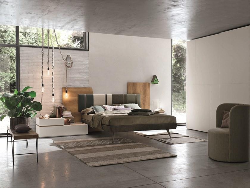 Gruppo Tomasella Двуспальная кровать из ткани с мягким изголовьем Diagonal sun-id-1486531 - Вид №4