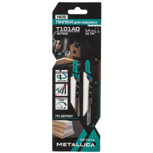 Пилки для лобзика METALLICA Optima T101AO 9193987