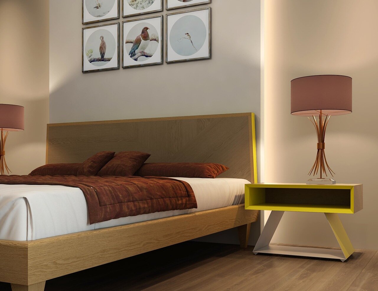 Тумба под телевизор желтая Shape BRAGIN DESIGN  256502 Бежевый;желтый  - Вид №1