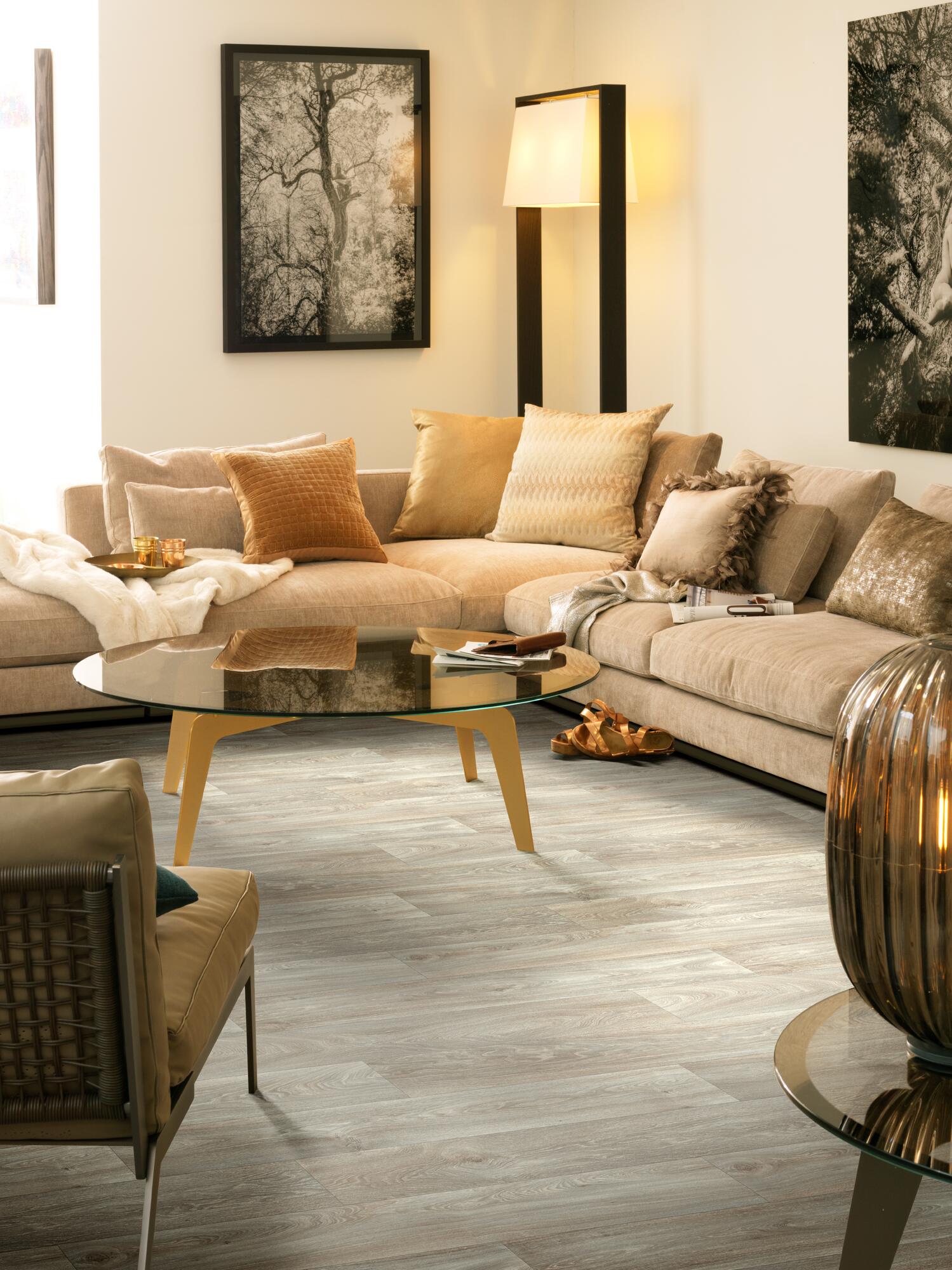 Нескользящий виниловый пол с эффектом дерева BEAUFLOR Tex-style ARCH-00026086