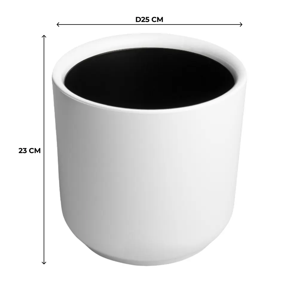 Кашпо Evergreen Design Дельта 25x25x25 см v9.8 л пластик белый 89452941 STLM-2115700 - Вид №2