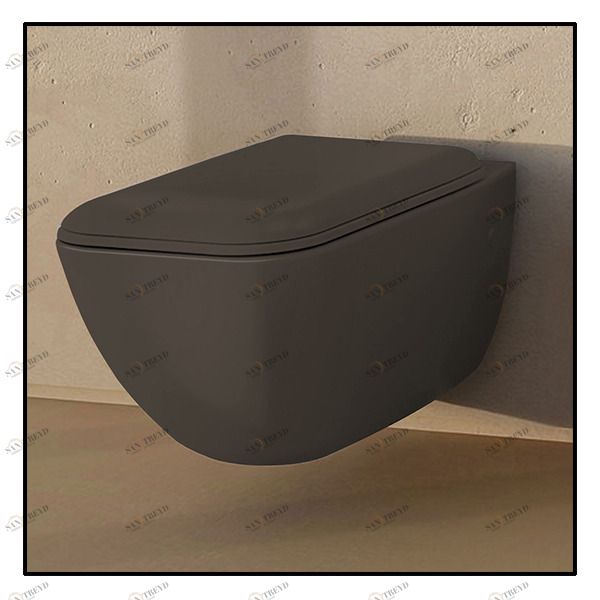 SHCOVSKAN Подвесной унитаз настенный Коричневый Ceramica Cielo SHUI Comfort Италия