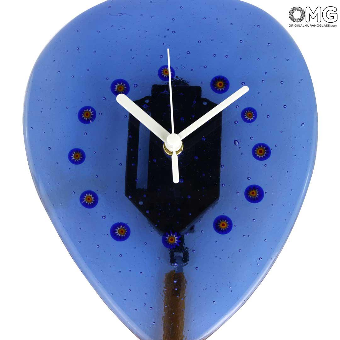 3771 ORIGINALMURANOGLASS Настенные часы с маятником Воздушный шар - муранское стекло OMG  см  - Вид №1