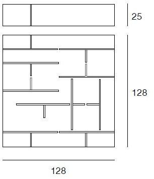 Pacini & Cappellini Модульный стенной книжный шкаф  5543  - Вид №3