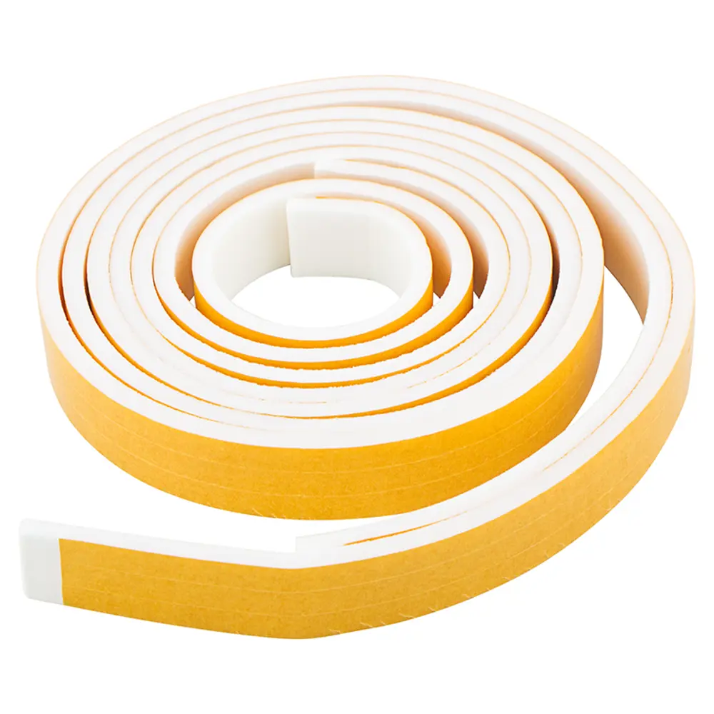 Уплотнительная прокладка для окон и дверей самоклеящаяся MONLID из изолона 9 м цвет белый STLM-2086281