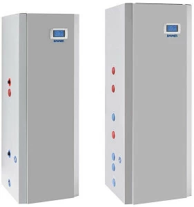 EMMETI Компактный воздушный-водяной тепловой насос с дистанционным управлением Scaldacqua a pompa di calore, accumuli inerziali