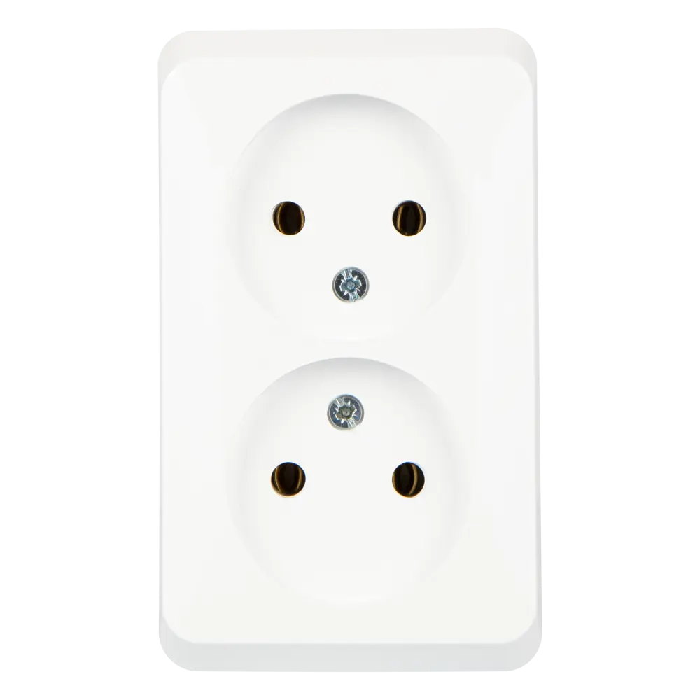 Двойная розетка SYSTEME ELECTRIC Этюд для открытого монтажа 11301140 STLM-0001179