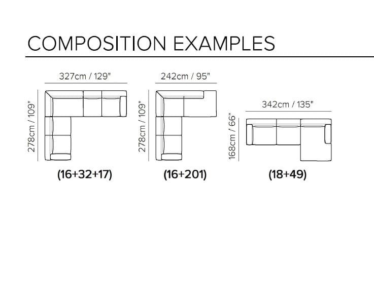 Кожаный диван с полуостровом на 4 места Natuzzi Italia кендо ARCH-00119655 - Вид №1