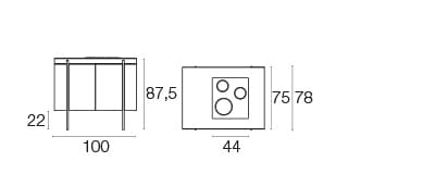 Закрытый кухонный модуль с индукцией emu Эмили ARCH-00043403 - Вид №2