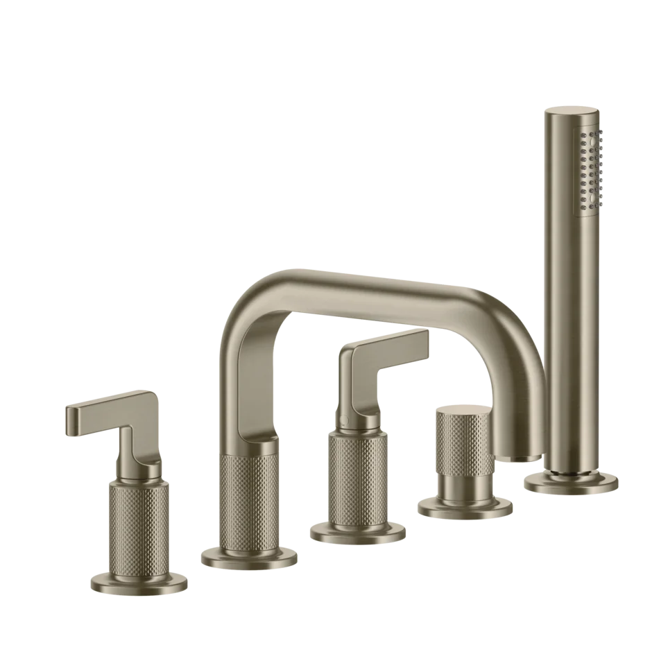 Смеситель для ванны 58040 149 Gessi Inciso МАТОВЫЙ НИКЕЛЬ FINOX 58040149