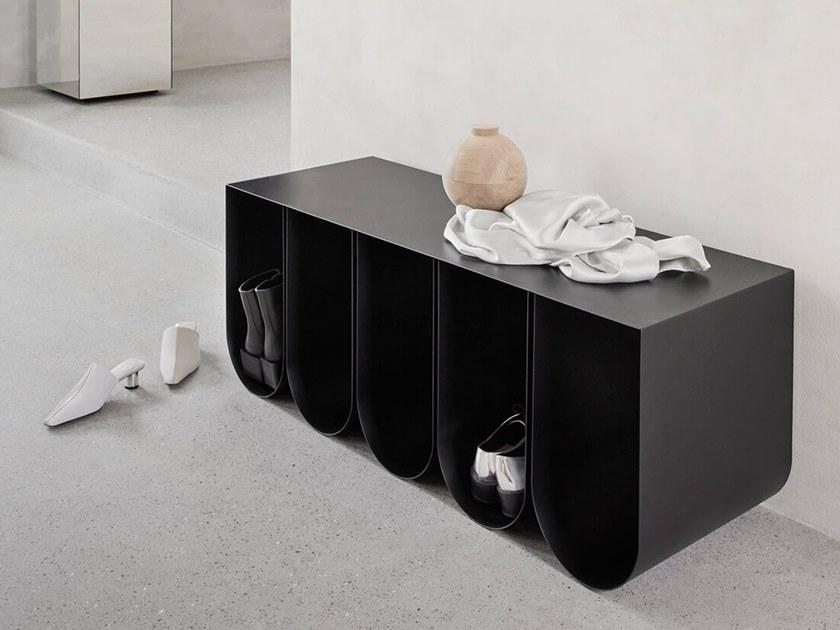 Kristina Dam Studio Скамья из стали с порошковым покрытием Curved sun-id-1455069 - Вид №2