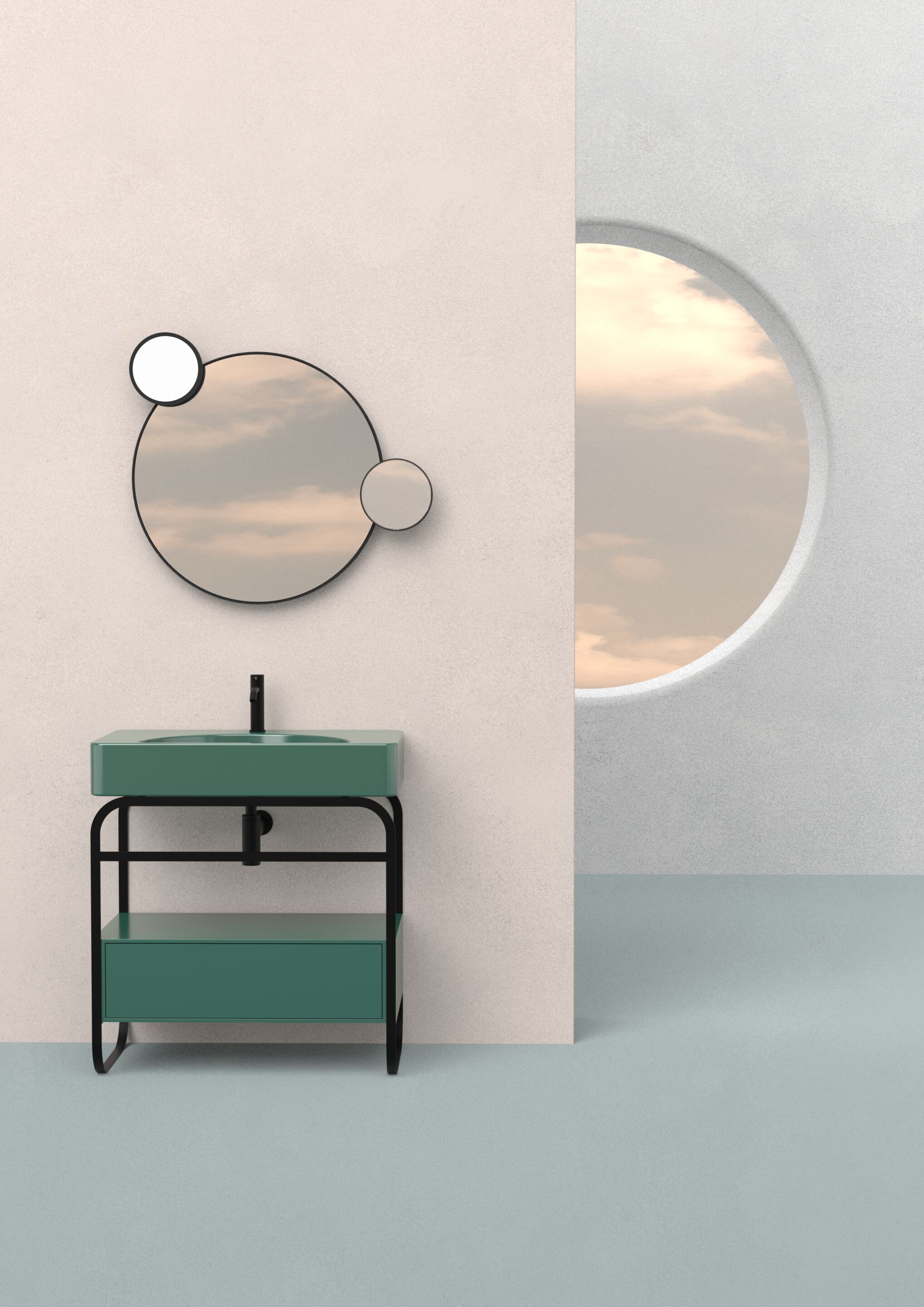 Зеркало со встроенным настенным освещением Alice Ceramica Lunaris ARCH-00034897 - Вид №8