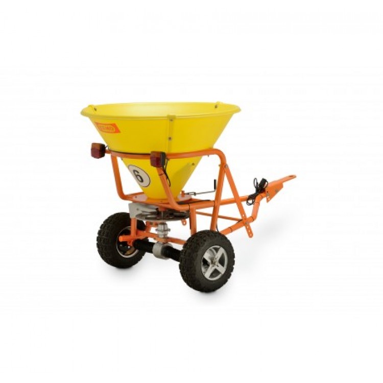 10206 СЕМО Разбрасыватель прицепной CEMO SW 200 SW 300 для реагентов удобрения песка емкость бака 200 л и 300 л 300 л.
Вес 85 кг 