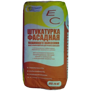 Штукатурка цементная ЕС механизированная 25 кг