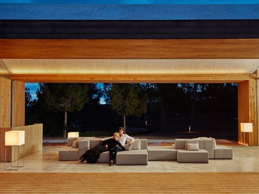 VONDOM Садовый диван из модульной ткани Tablet sun-id-1411241 - Вид №7