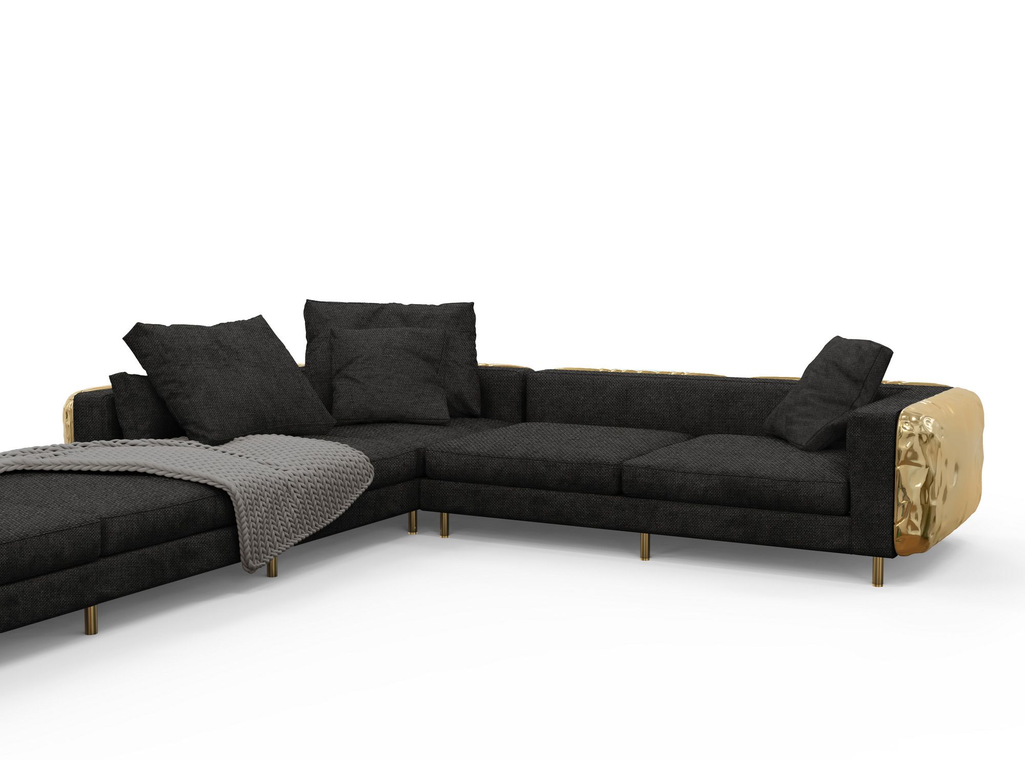 Модульный угловой диван из ткани с полуостровом Boca do Lobo Новые поступления ARCH-00046314 - Вид №10