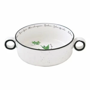 Салатник с ручками фарфоровый белый 16 см Herbarium EASY LIFE HERBARIUM 00-3946711 Белый
