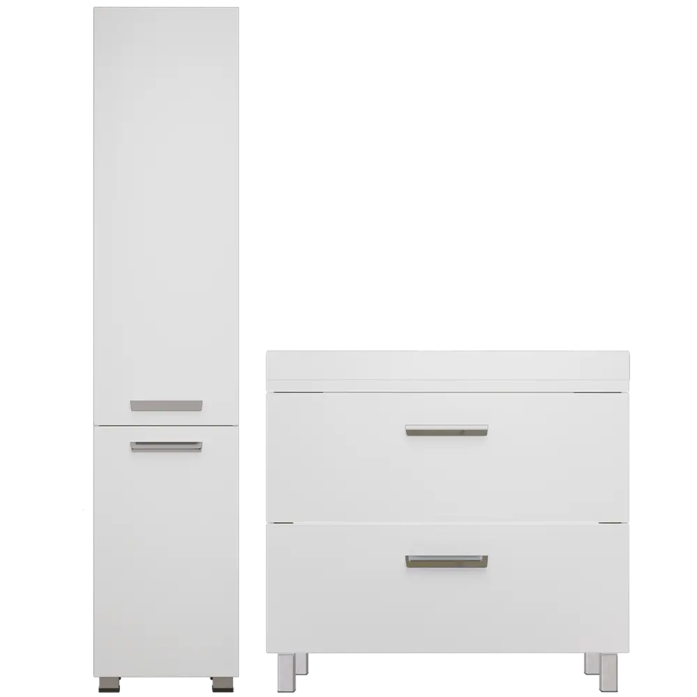 Тумба под раковину напольная Hilton 90 см цвет белый VIGO STLM-2090007 - Вид №3