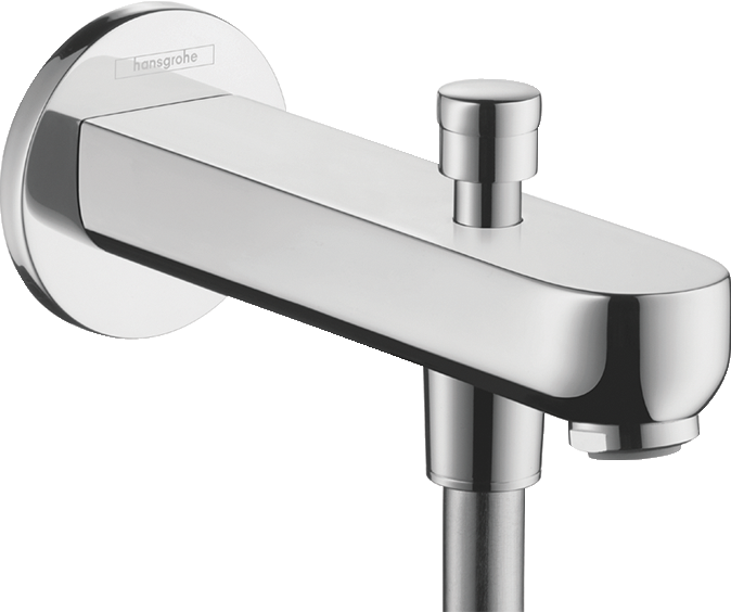 31417000 Metris S Излив на ванну 15,2 см с переключающим клапаном Hansgrohe 