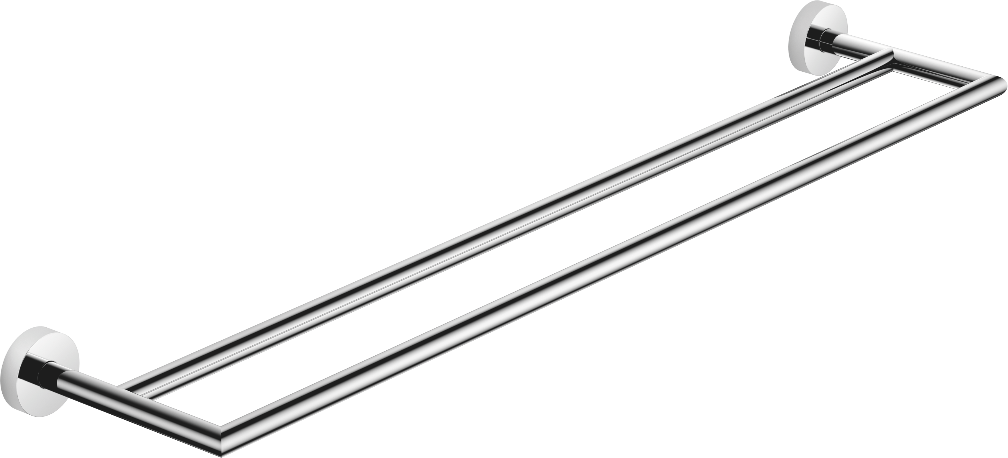 Вешалка для полотенец из двух частей - Хром