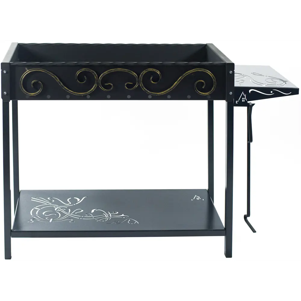 Мангал Дачный сезон Садко С-80 112x36x80 см сталь черный Santreyd STLM-2060966 - Вид №2