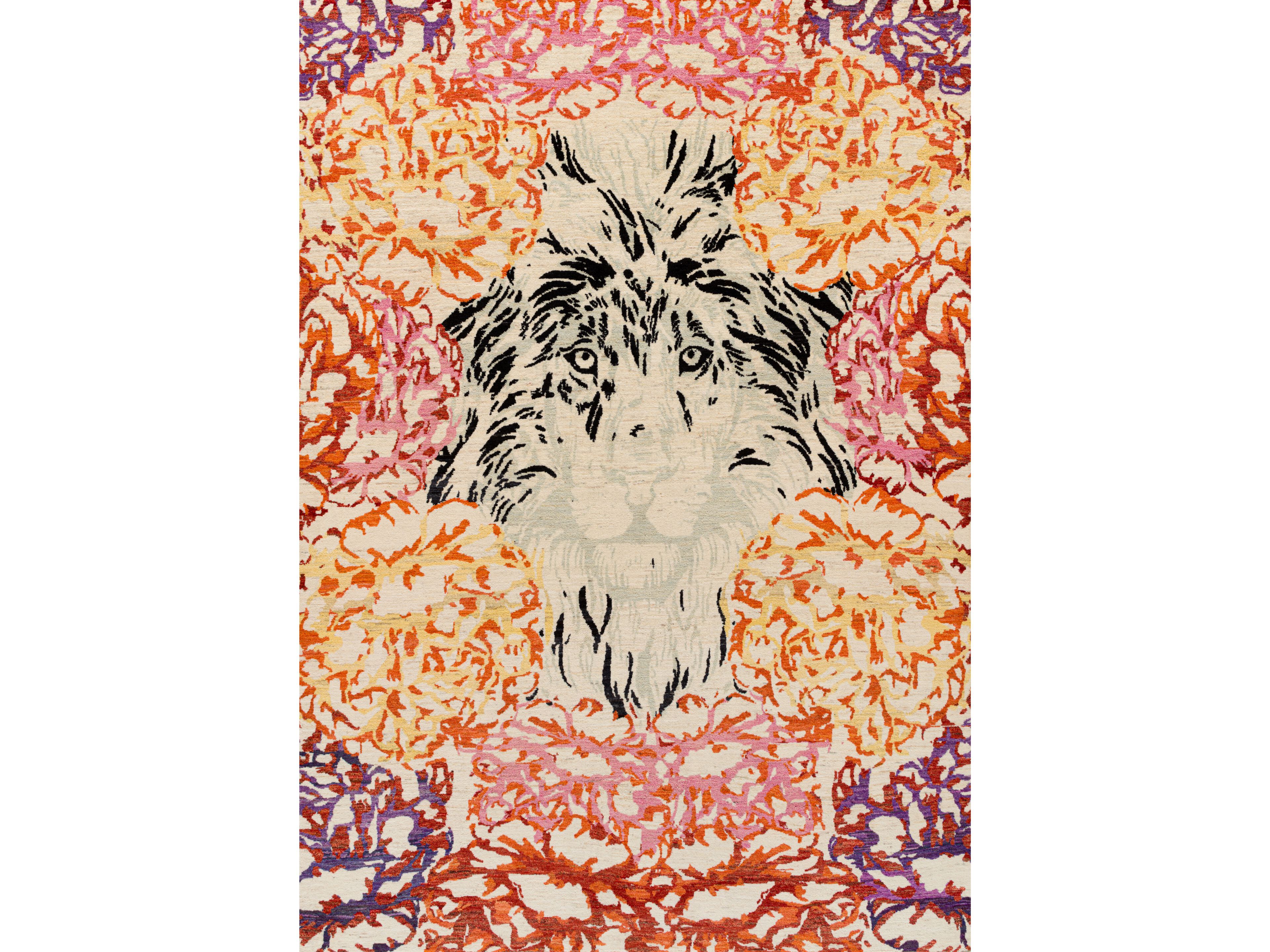 Прямоугольный шерстяной ковер Zollanvari Lion-Designer ARCH-00010130