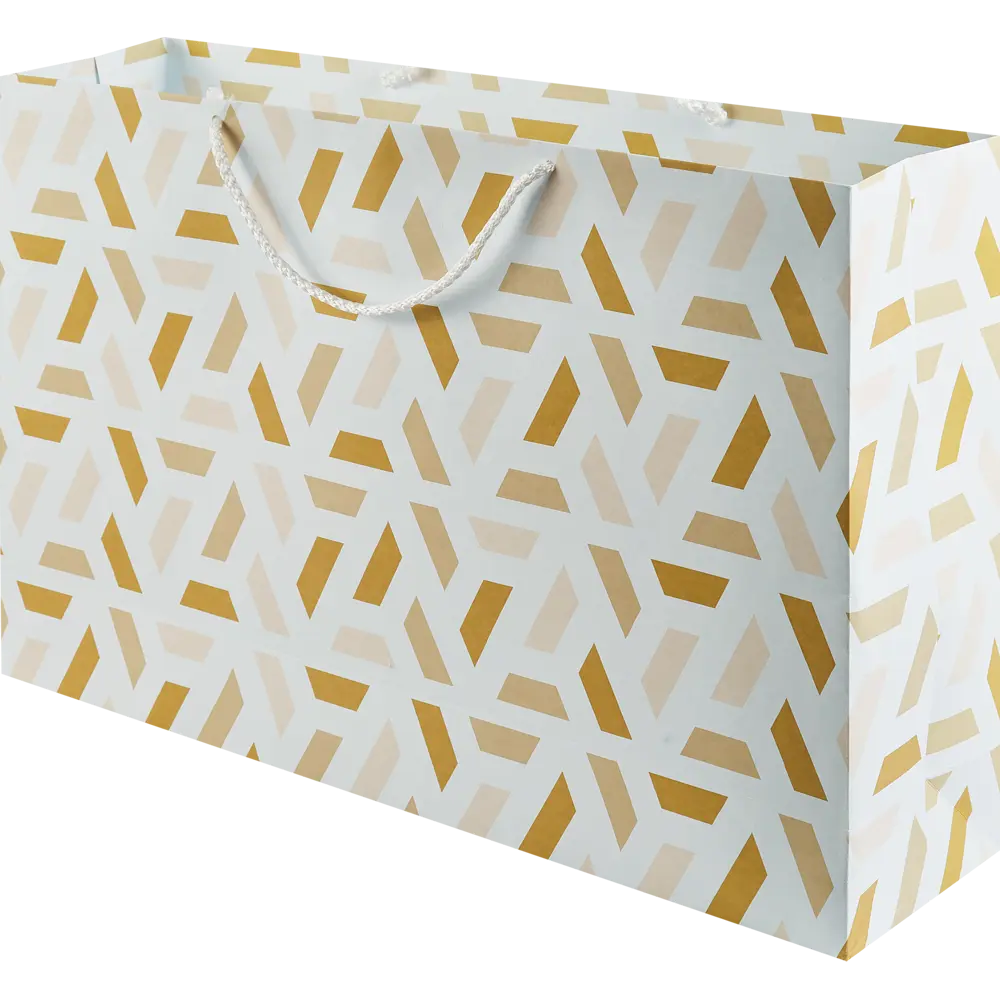 СИМФОНИЯ Подарочный пакет Геометрия в голубых тонах 55×37 см 87493220 STLM-1584433