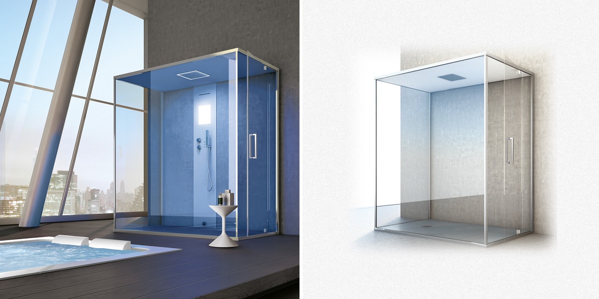 Ограждение для душа и турецкой бани Gemini 6 130х120 см 1GNV5S0 Gruppo Geromin - Вид №1