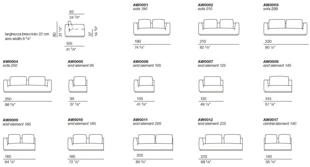 Bodema Модульный тканевый диван с шезлонгом Anyway sun-id-1428784 - Вид №12