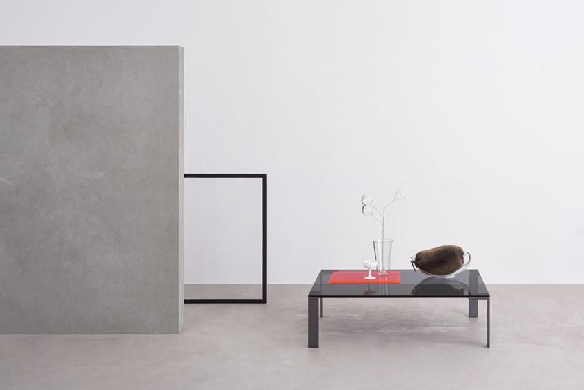 Desalto Прямоугольный журнальный столик из стали и хрусталя Liko glass sun-id-1500043 - Вид №2