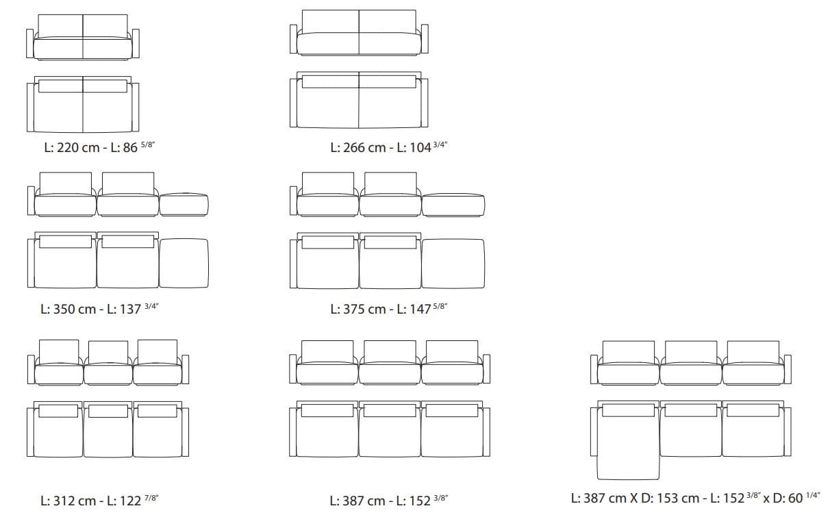 Ткань диван Sicis LIBERTI ARCH-00150173 - Вид №4