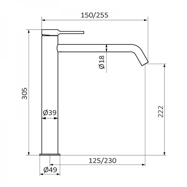 Смеситель для раковины TIME GRB MIXERS 47513470 - Вид №1