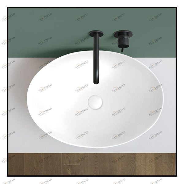 BAECO Накладная раковина на столешницу  овальная Ceramica Cielo 