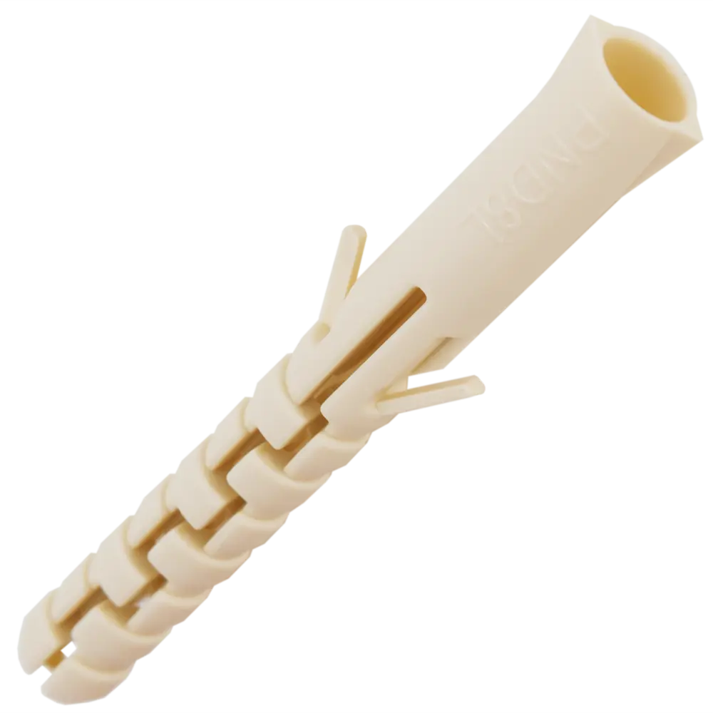 Дюбель для полнотелых материалов PND-8L 8x65 мм нейлон цвет бежевый 20 шт ЕВРОПАРТНЕР STLM-2050011