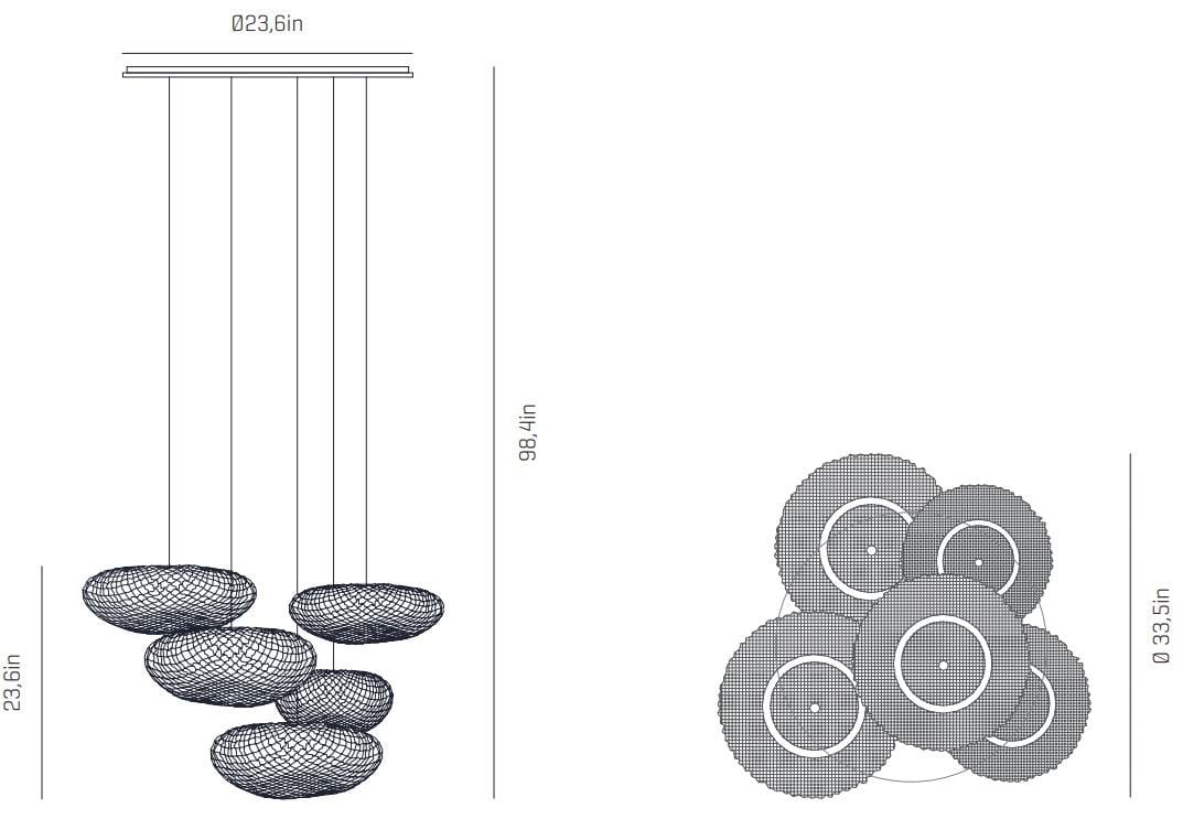 Светодиодный подвесной светильник из нержавеющей стали A-Emotional Light Tati ARCH-00069065 - Вид №2