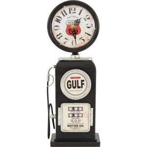 Часы настольные Dream River Бензоколонка металл цвет черно-белый ø13 см