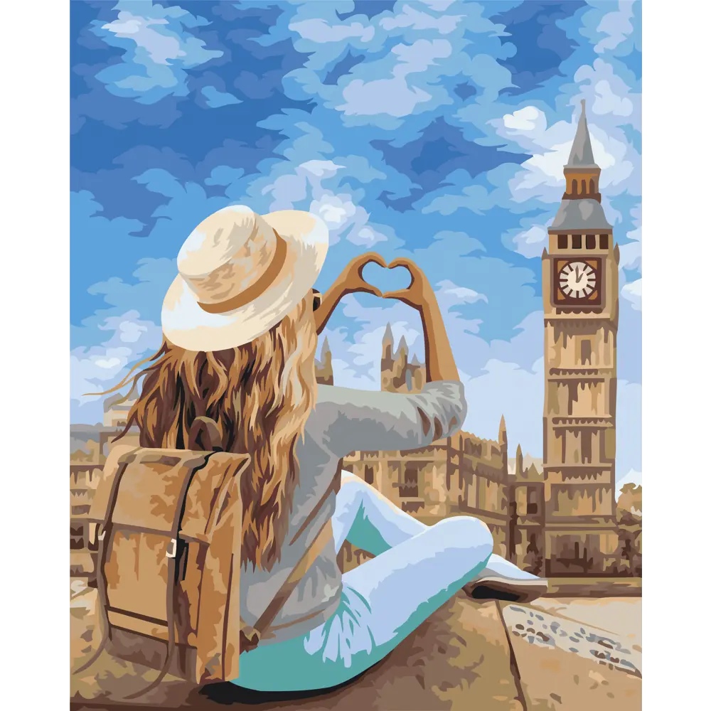 Картина по номерам Поездка в Лондон 40х50 см FBRUSH STLM-2183294