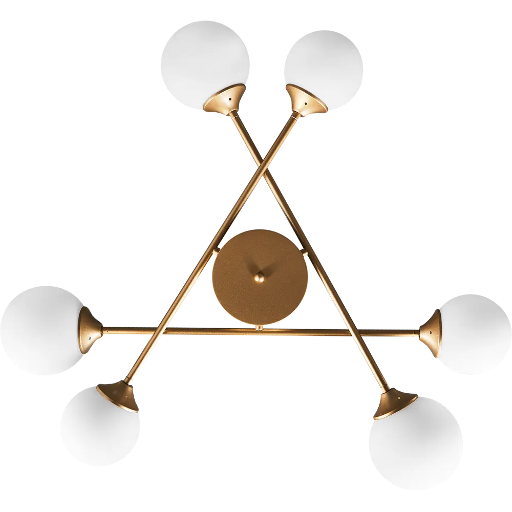 Люстра потолочная Arte Lamp Marco 6 ламп 20 м² цвет золотистый 82717043 STLM-2118411  - Вид №3