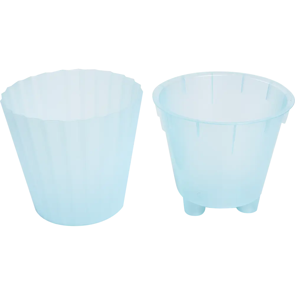 Горшок цветочный Ingreen Sand Orchid ø160 h14.6 см v2 л полипропилен голубой жемчуг STLM-2095655 - Вид №1